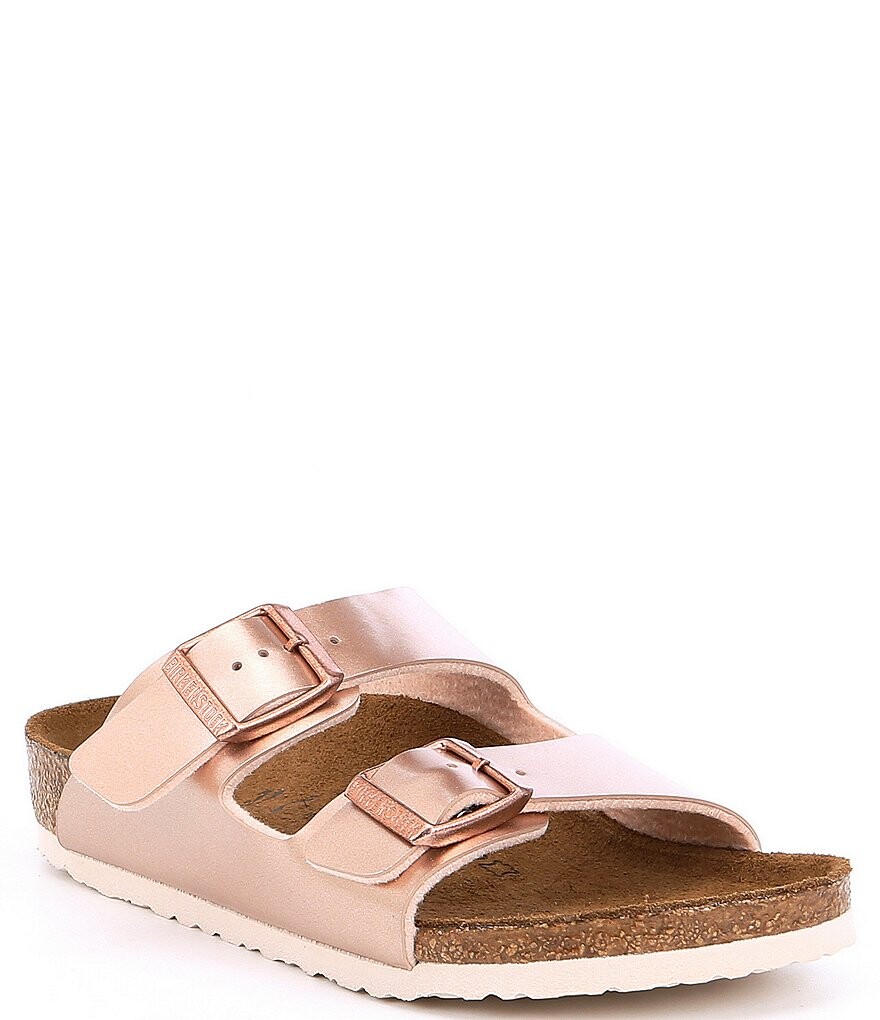 

Сандалии-слипоны Birkenstock для девочек Arizona с эффектом металлик (для младенцев), золотой