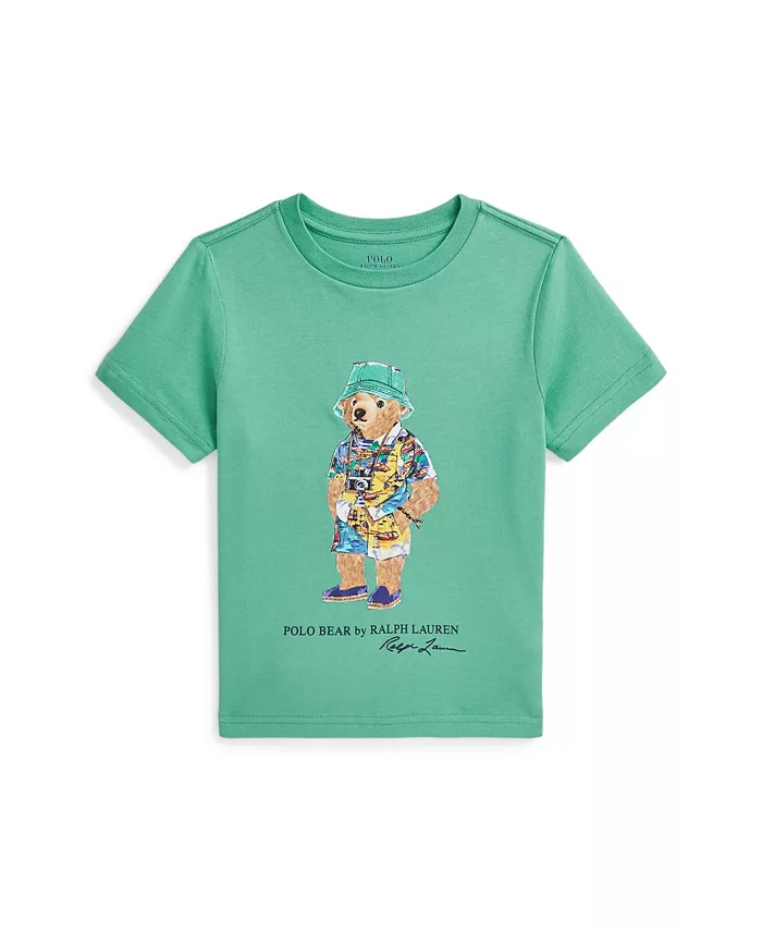 

Футболка с медведем Polo для малышей и мальчиков Polo Ralph Lauren, зеленый
