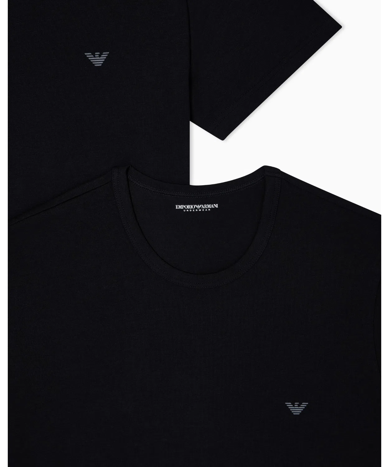 Футболки 2 шт. Emporio Armani loungewear stretch jersey белый — фото 3