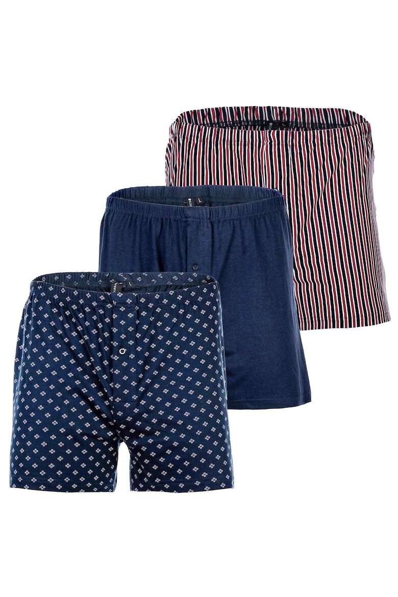 

Хлопковые боксеры, 3 пары Yourbasics, красный