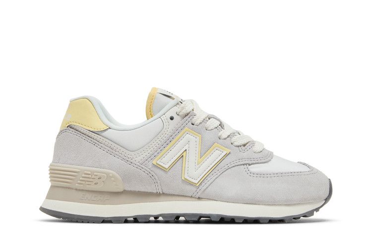 Кроссовки New Balance Wmns 574 'Grey Matter Maize', серый — фото 2
