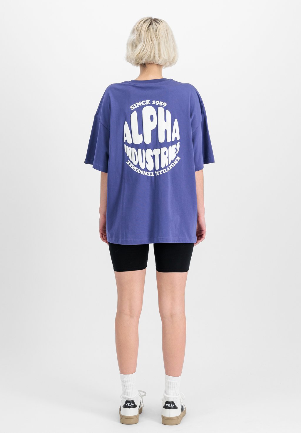 

Футболка с принтом LOGO Alpha Industries, фиолетовый