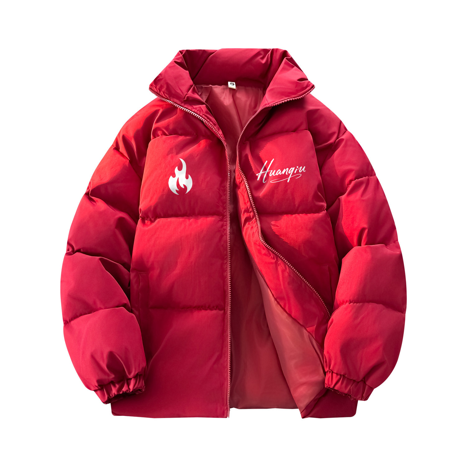 

Пуховик Unisex Stand Collar Moderate Padded HUANQIU, maroon