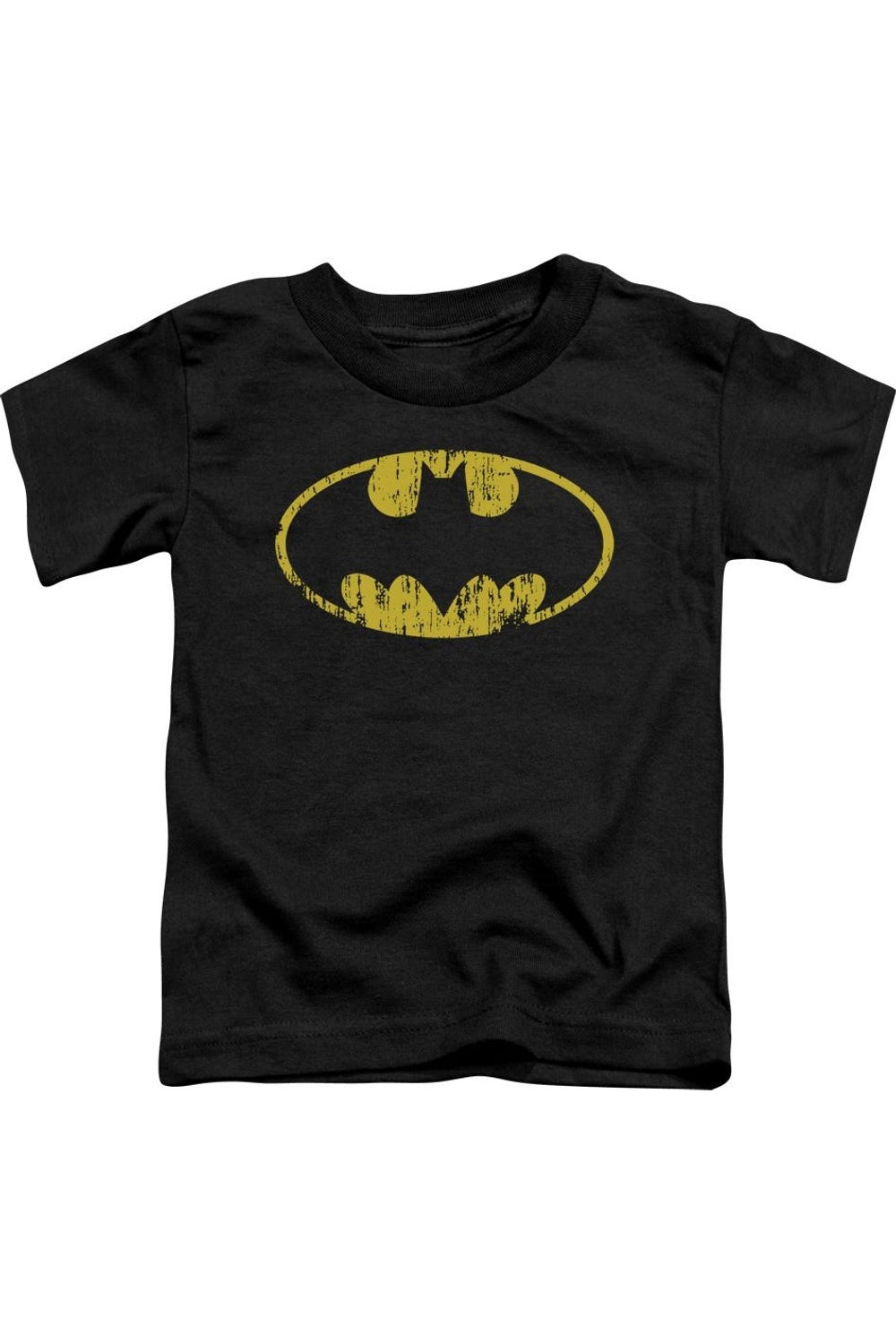 

Футболка с классическим логотипом Batman для малышей с эффектом потертости Gildan, черный