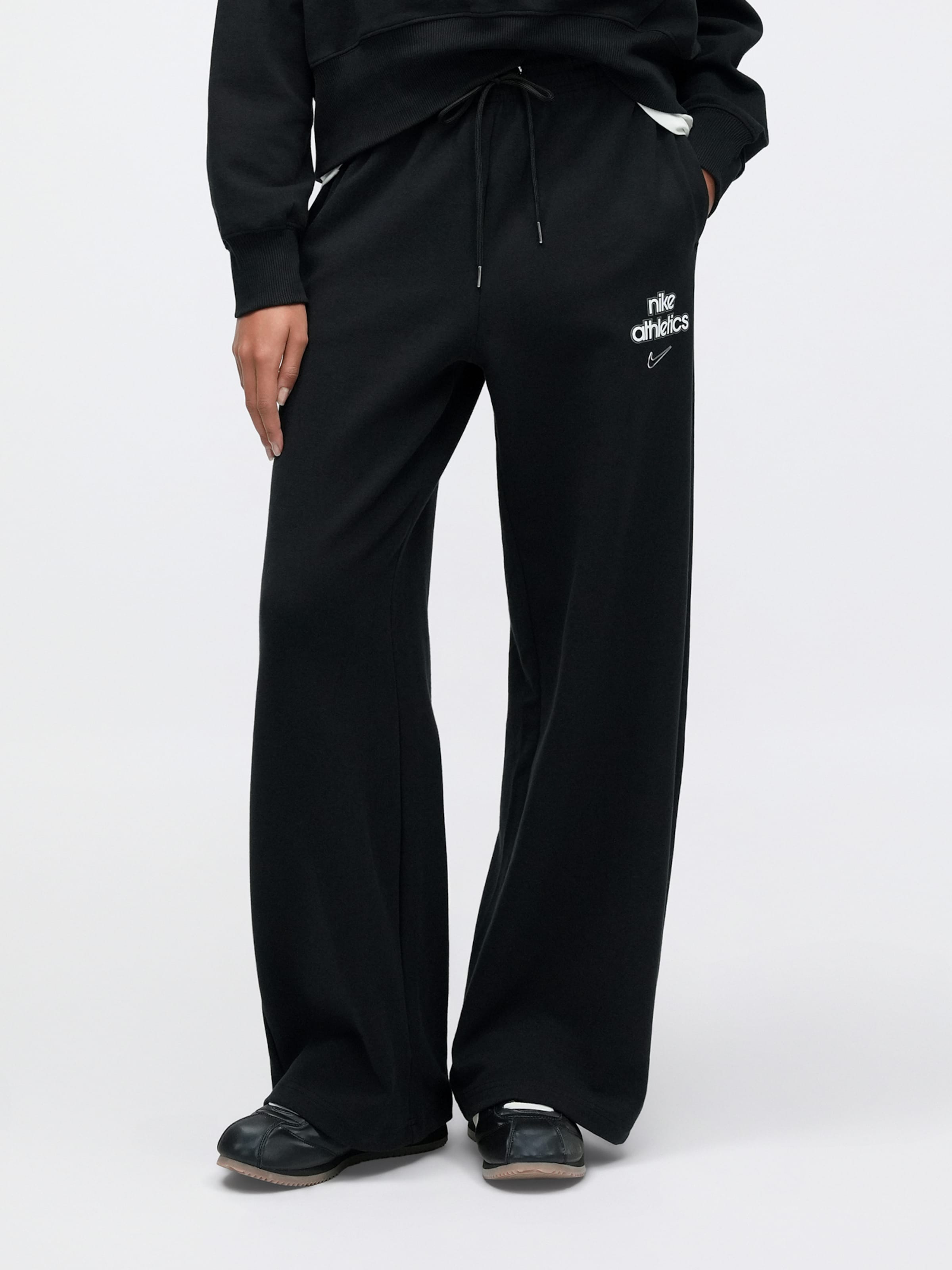 Nike Sportswear Широкие брюки 'PHNX FLC' в черном цвете — фото 2