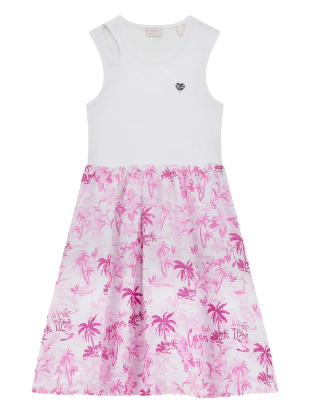 

Платье с принтом пальм guess kids, белый