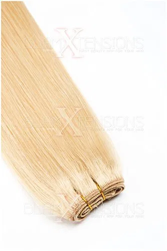 Накладные волосы на трессе из 100% индийских натуральных волос Meralens, #22 Light Blonde