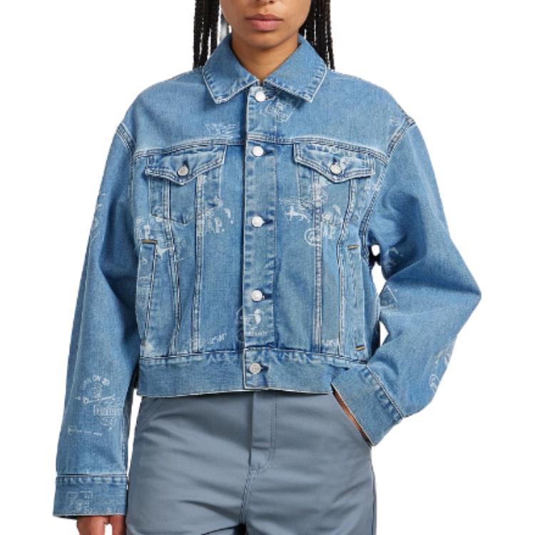 

Carhartt WIP Джинсовая куртка с принтом, Blue
