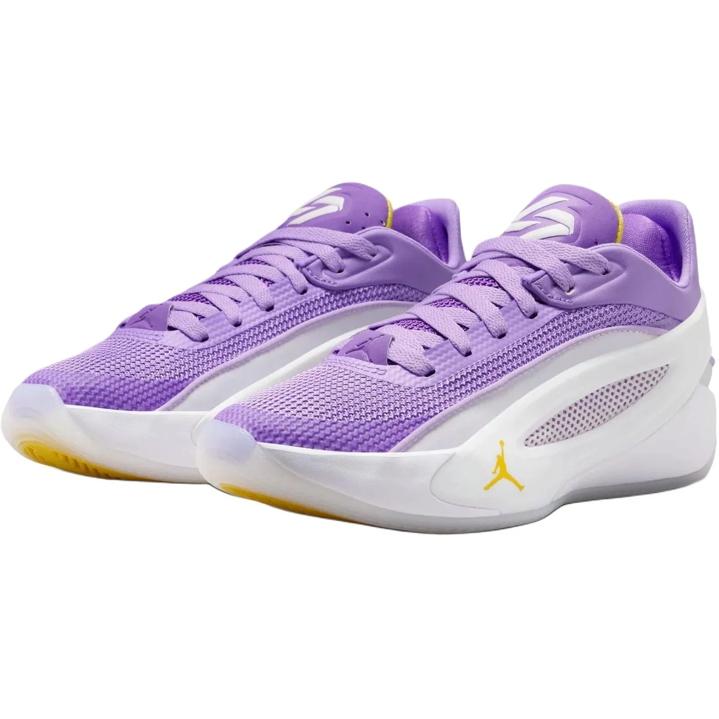 Jordan Детские баскетбольные кроссовки LUKA 5 Low top бело-фиолетовые унисекс — фото 4
