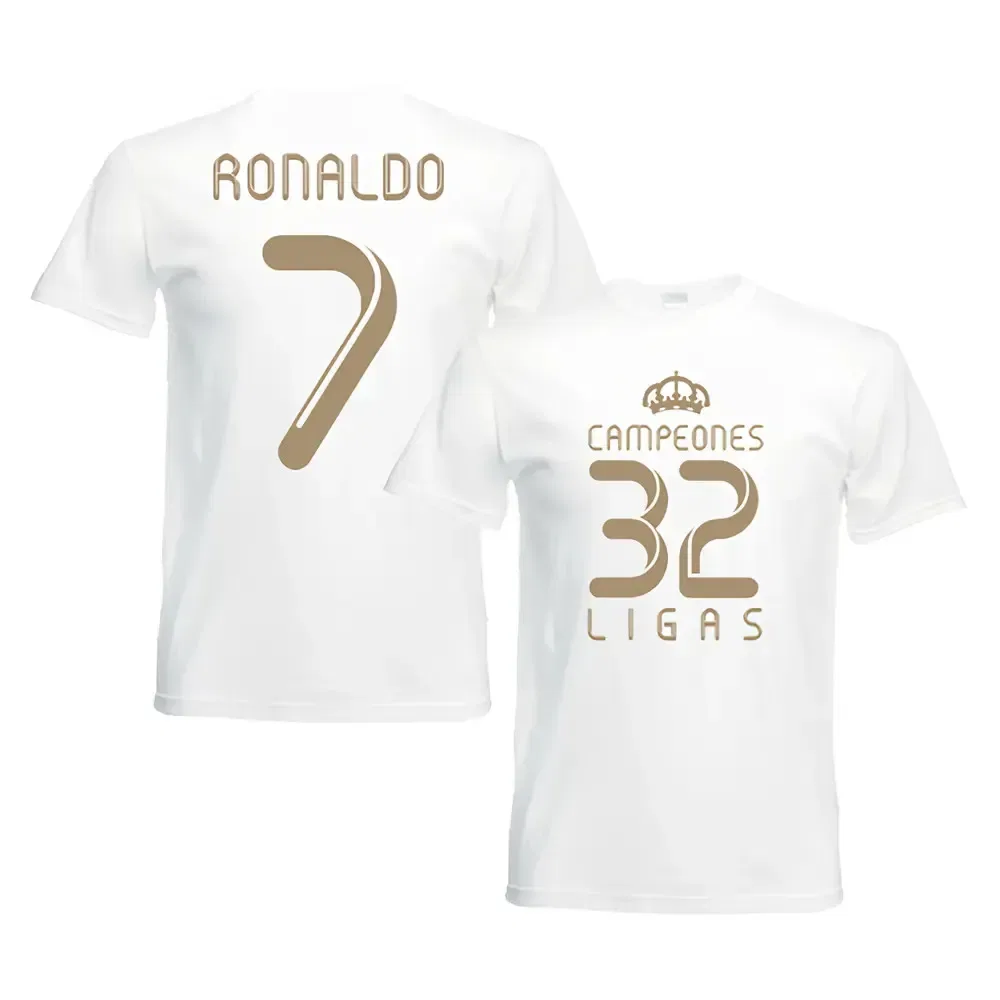 Футболка детская Real Madrid Champions Ronaldo 7, белый