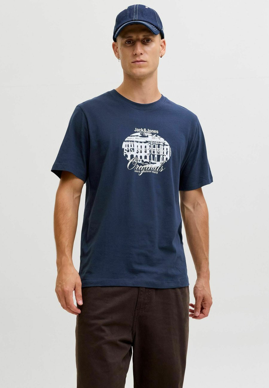 

Футболка Jack & Jones Print T-shirt, Navy Blazer/Dark Blue, Синий, Футболка Jack & Jones Print T-shirt, Navy Blazer/Dark Blue
