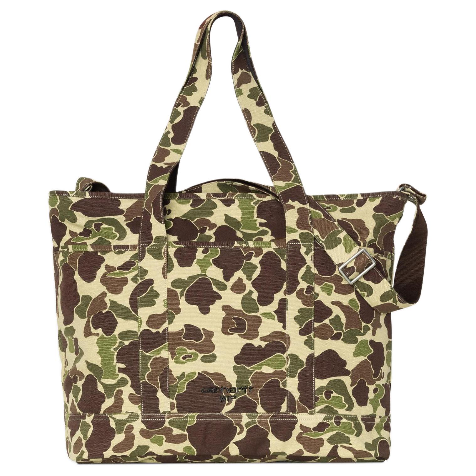 

Carhartt WIP Хлопковая сумка-шоппер, Green Camouflage