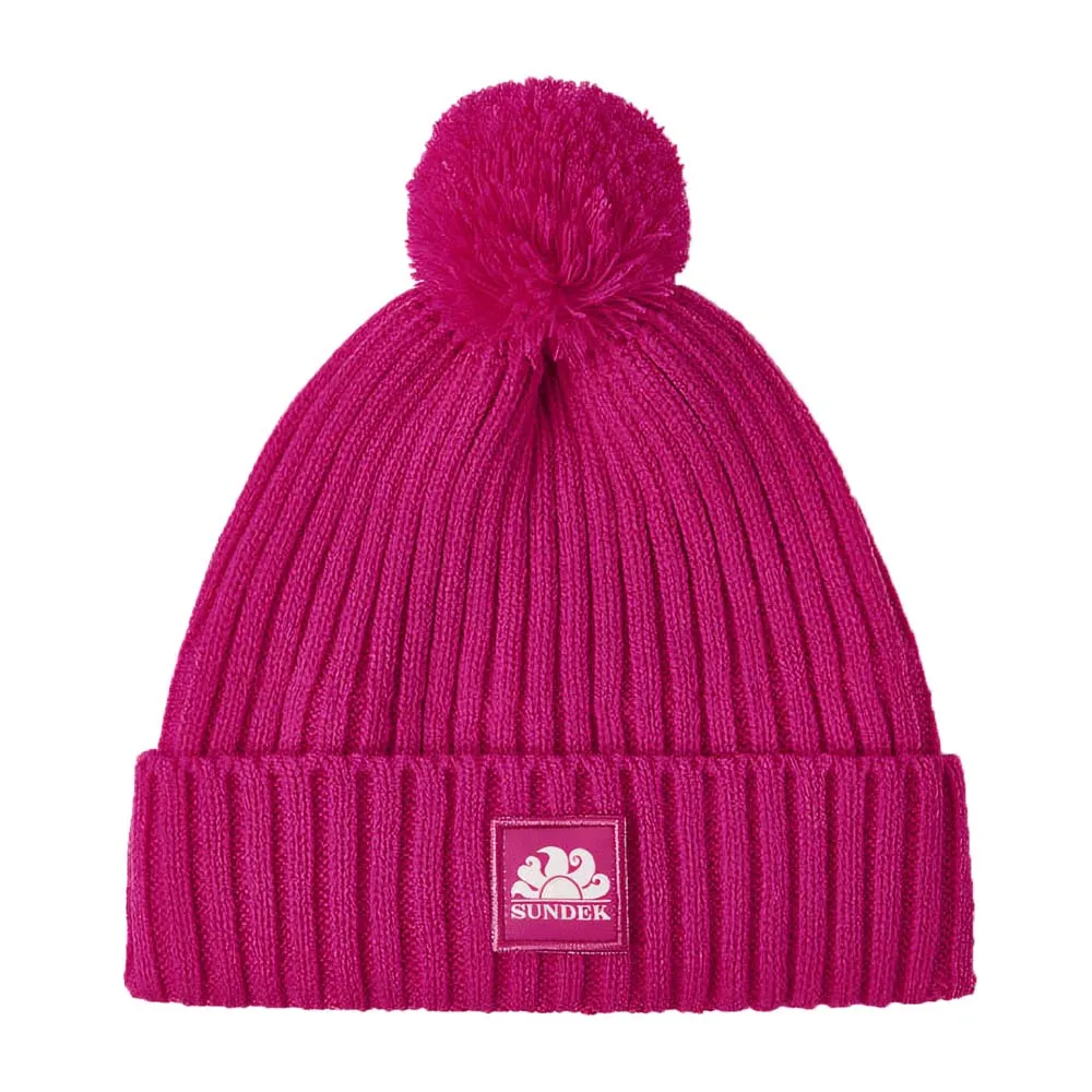 

Шапка Sundek Con с помпоном, розовый
