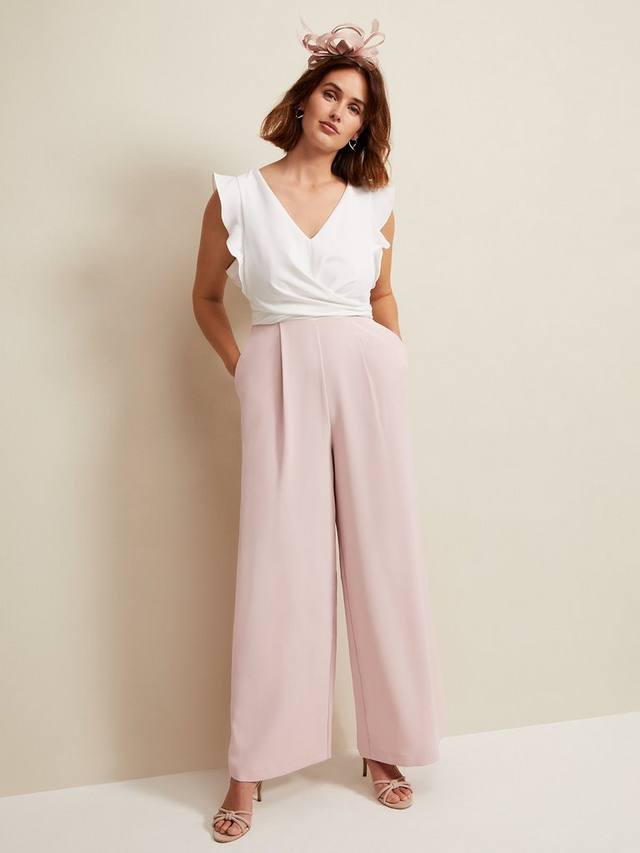 

Комбинезон с оборками от эйлы Phase Eight, цвет Ivory/Pink