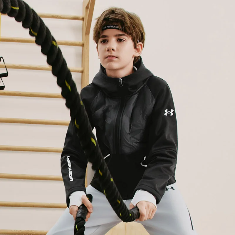 Пуховик для всесторонних тренировок подростков Under Armour, черный — фото 4