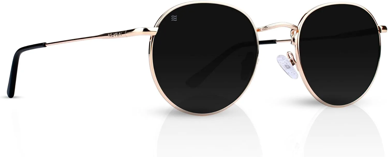 

Поляризованные солнцезащитные очки NEVEN Penny для мужчин — ретро-стиль, круглые очки-авиаторы — минималистичные модные очки с защитой от УФ-излучения, Rae