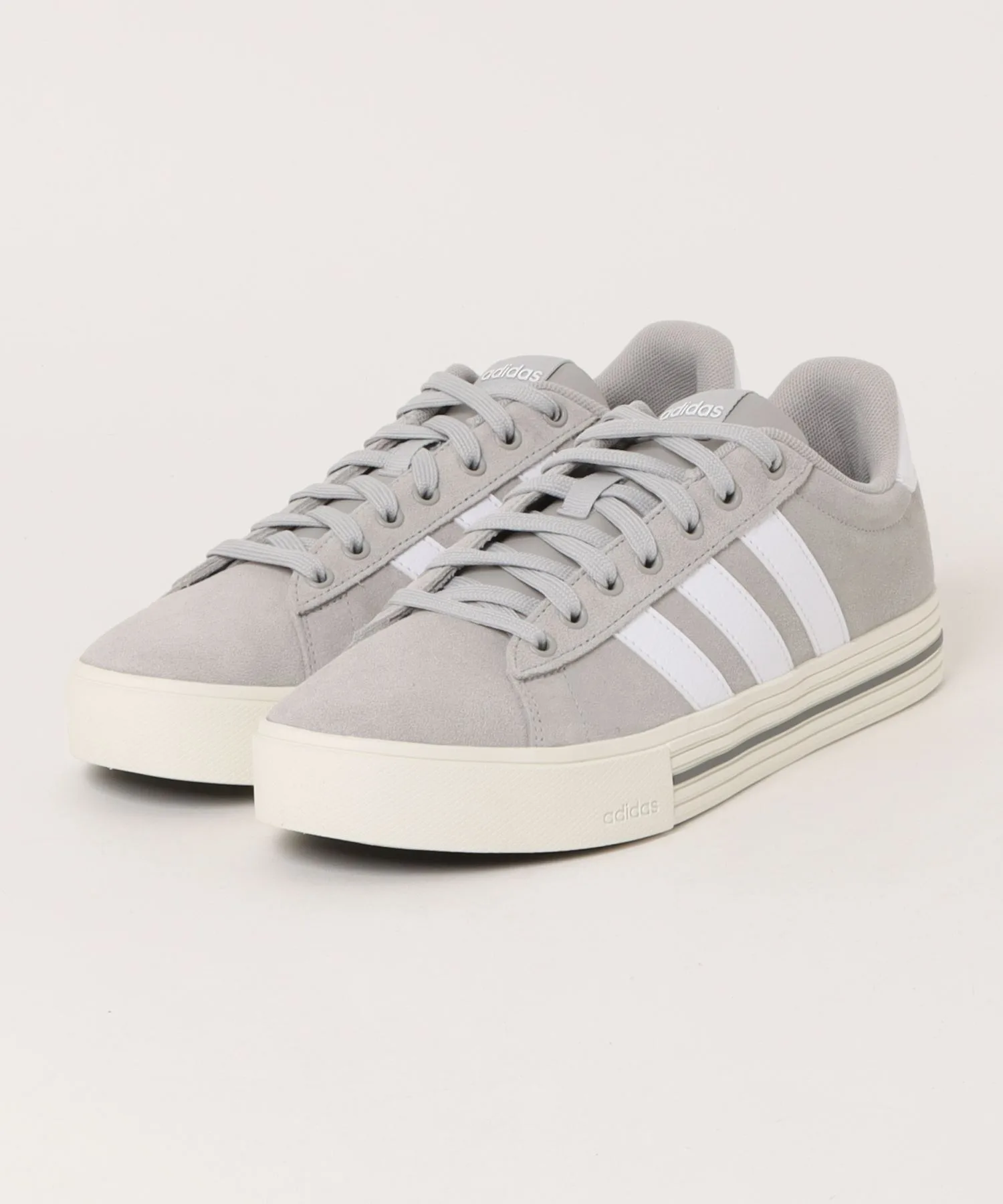 Мужские кроссовки из мягкой замши Daily 4.0 adidas серые — фото 3