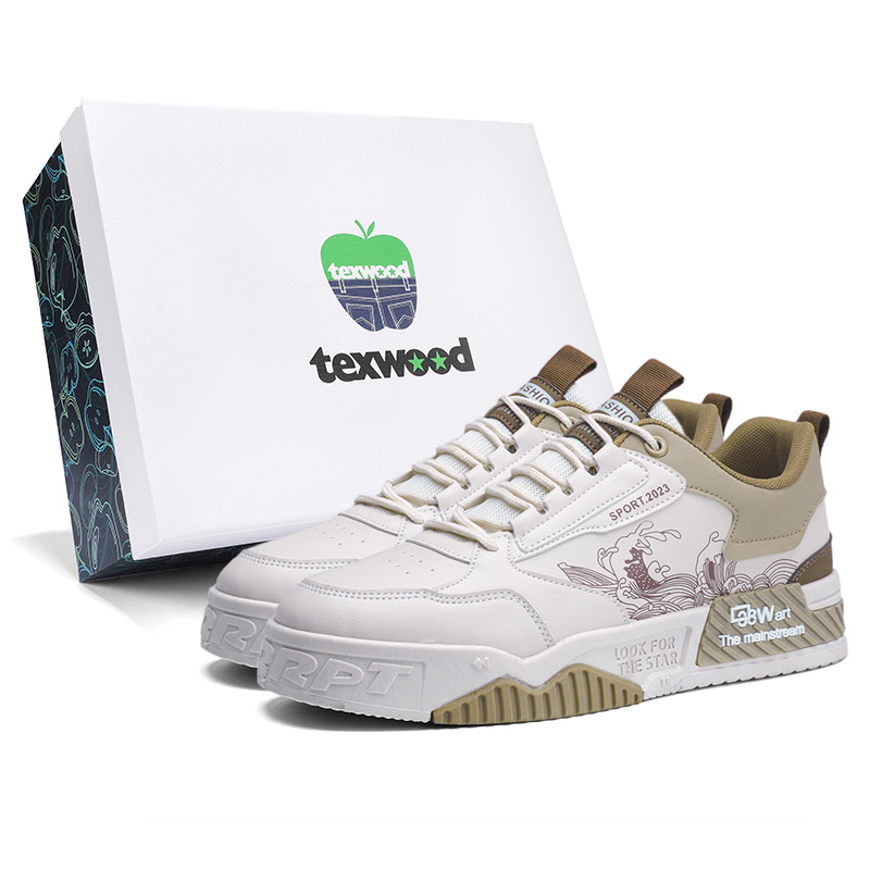 

Обувь для скейтбординга мужская низкая TEXWOOD, White Blue