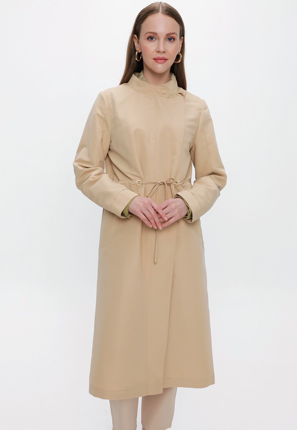 

Классическое пальто MODEST BELTED MAXI DRESS Armine, бежевый