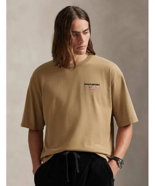 

Футболка Relaxed fit Polo Ralph Lauren, бежевый