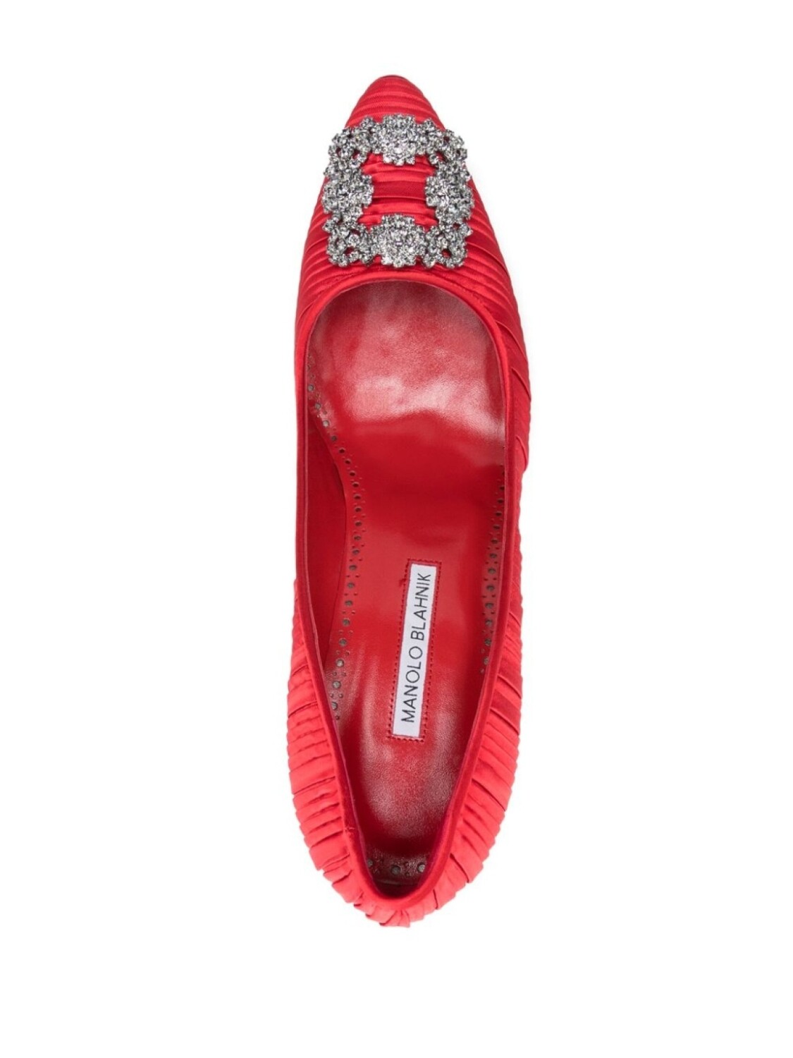 90-мм туфли Hangisi Manolo Blahnik, красный — фото 4