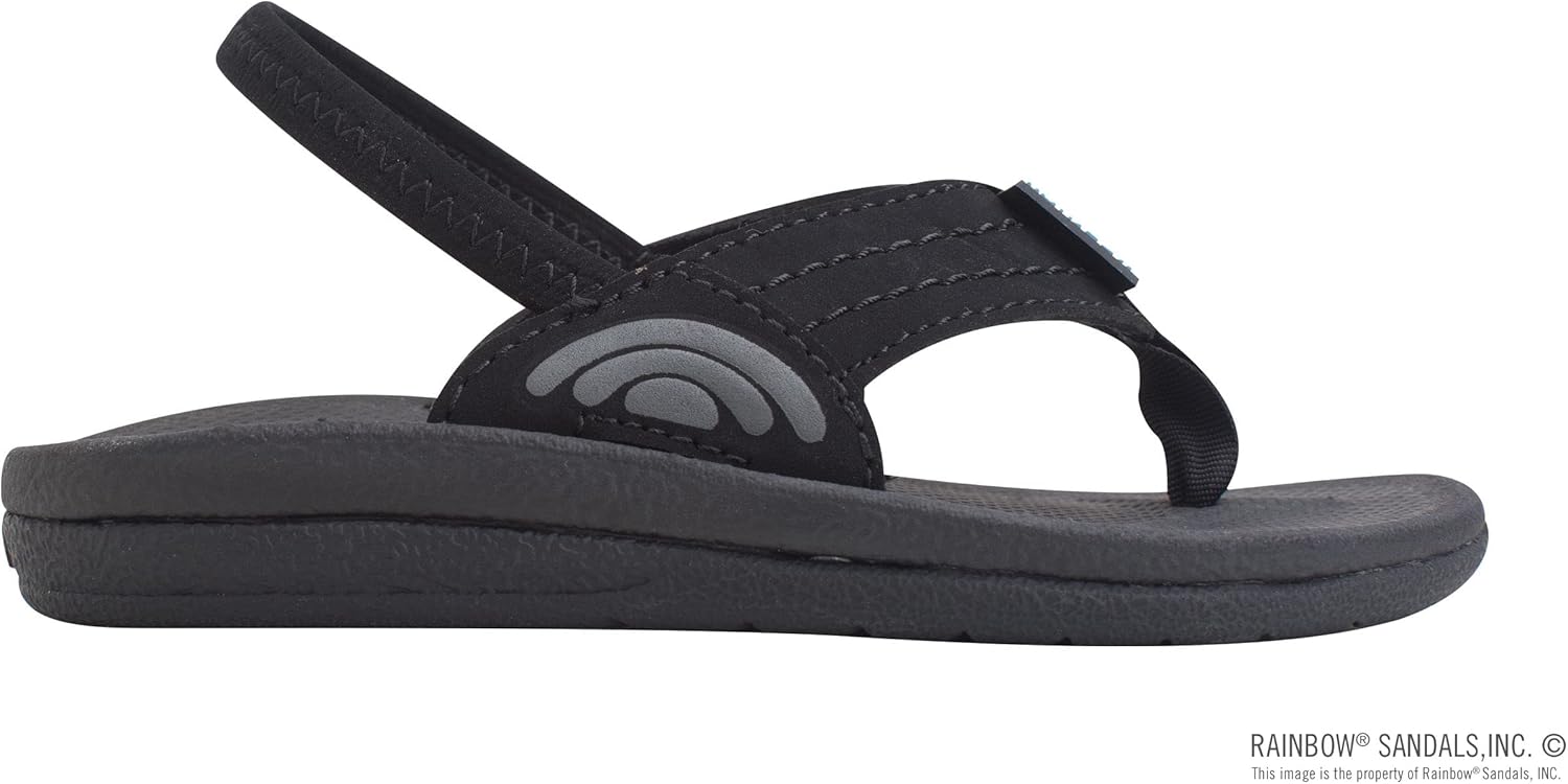 Детские сандалии Rainbow Sandals Cape из формованной резины, черный — фото 4