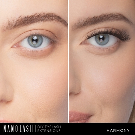 Пучки ресниц без узлов Nanolash DIY Eyelash Extensions, Harmony 36 szt. — фото 4
