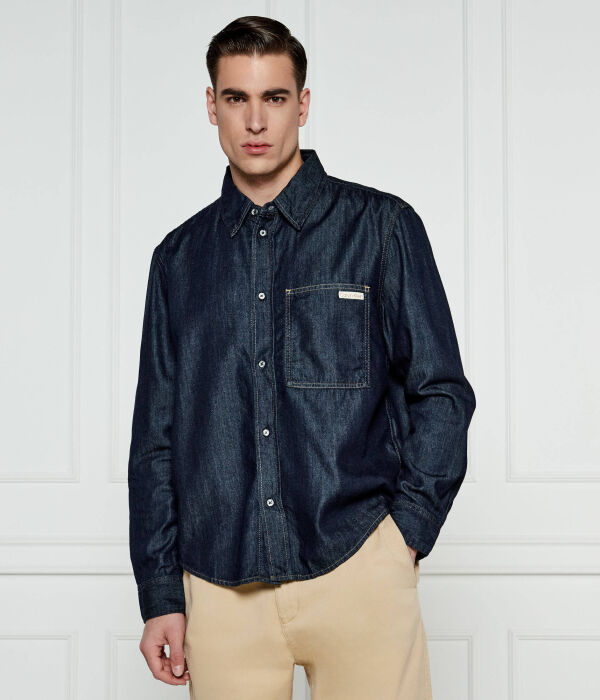 

Рубашка джинсовая Regular fit Calvin Klein Jeans, синий