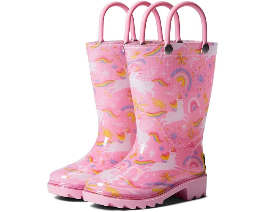 

Ботинки Western Chief Sparkle Unicorn PVC Rain Boot, розовый