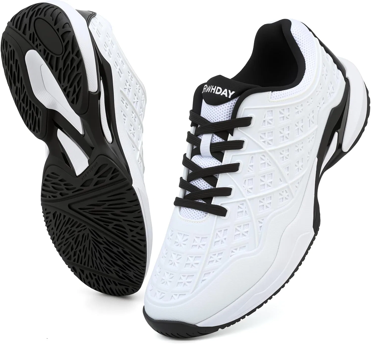 Мужские кроссовки для пиклбола и тенниса BKWHDAY, White/Black