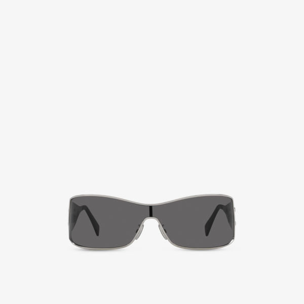 

Cl40283U maxi metal triomphe shield-frame metal sunglasses Celine, серый
