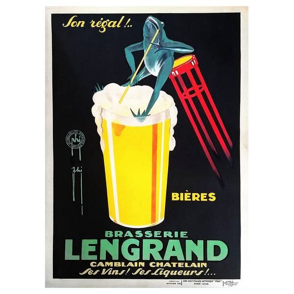 

Картина на холсте LegendArte Brasserie Lengrand, многоцветный