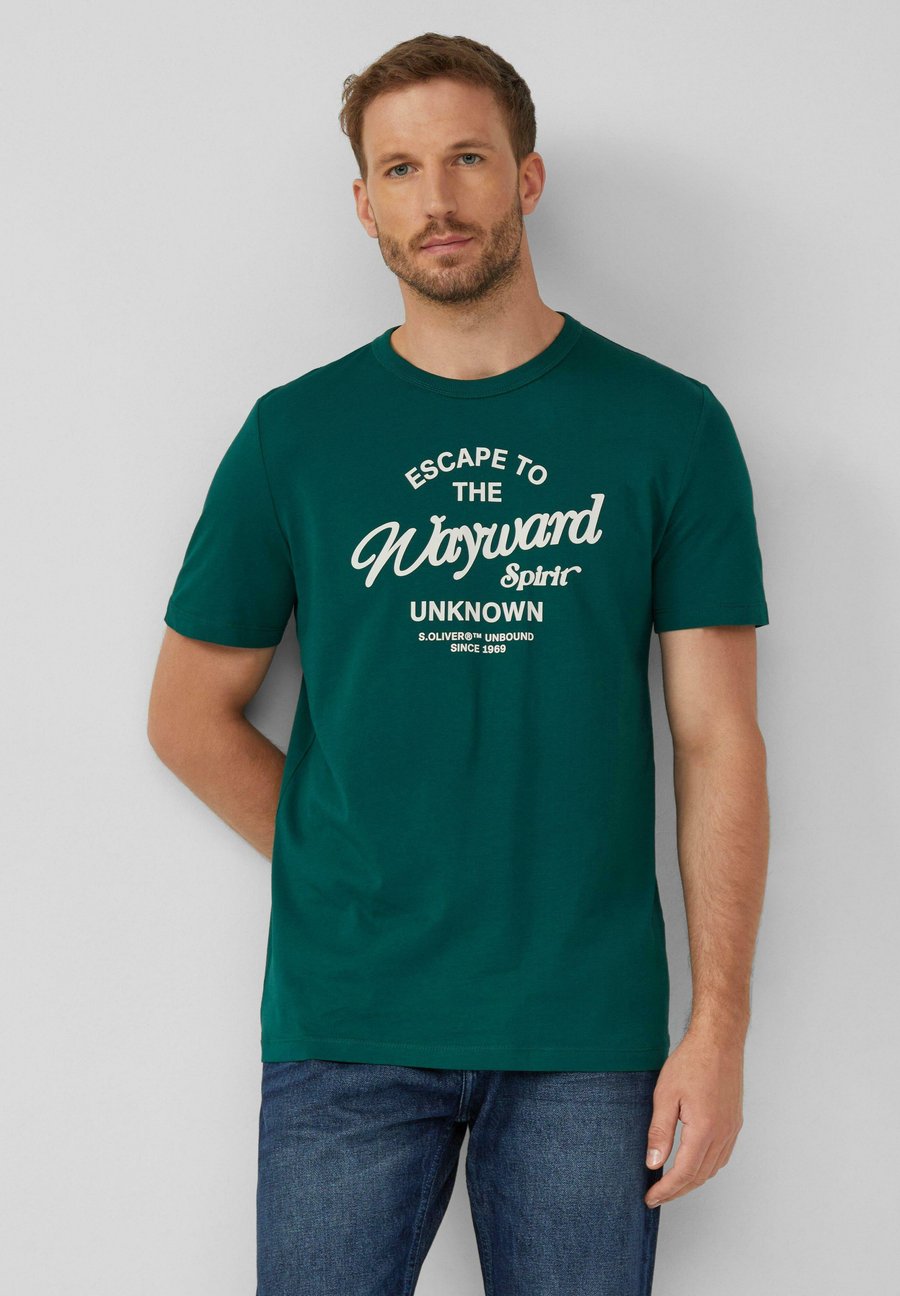 

Футболка s.Oliver MIT ARTWORK UND NAHT-DETAILS, Olivgrün/Khaki, Хаки, Футболка s.Oliver MIT ARTWORK UND NAHT-DETAILS, Olivgrün/Khaki