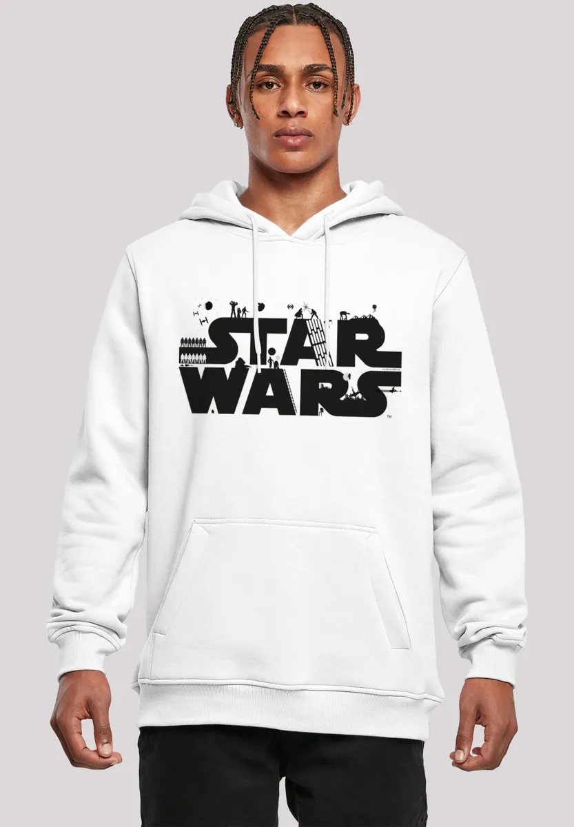 

Толстовка F4NT4STIC "Star Wars Minimalist Logo", мужская, премиум-мерч, приталенный крой, толстовка с принтом, белый