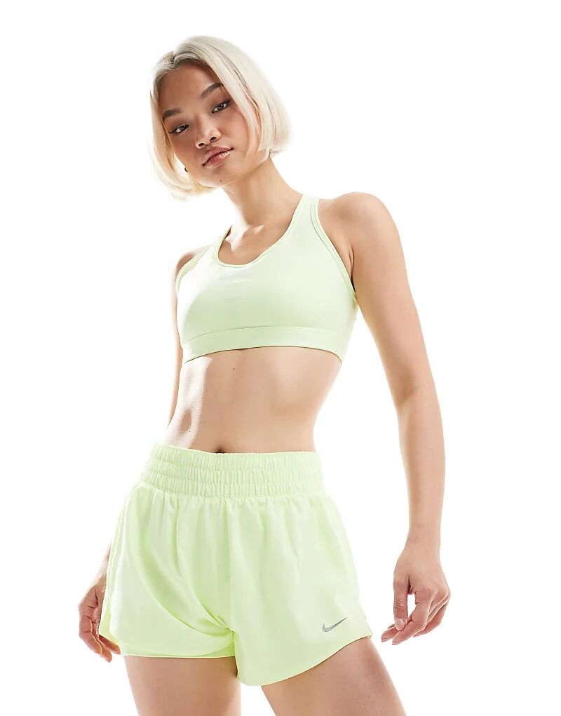 

Шорты 2 в 1 Nike One Training Dri-FIT со средней посадкой, 3 дюйма, салатового цвета Nike Training