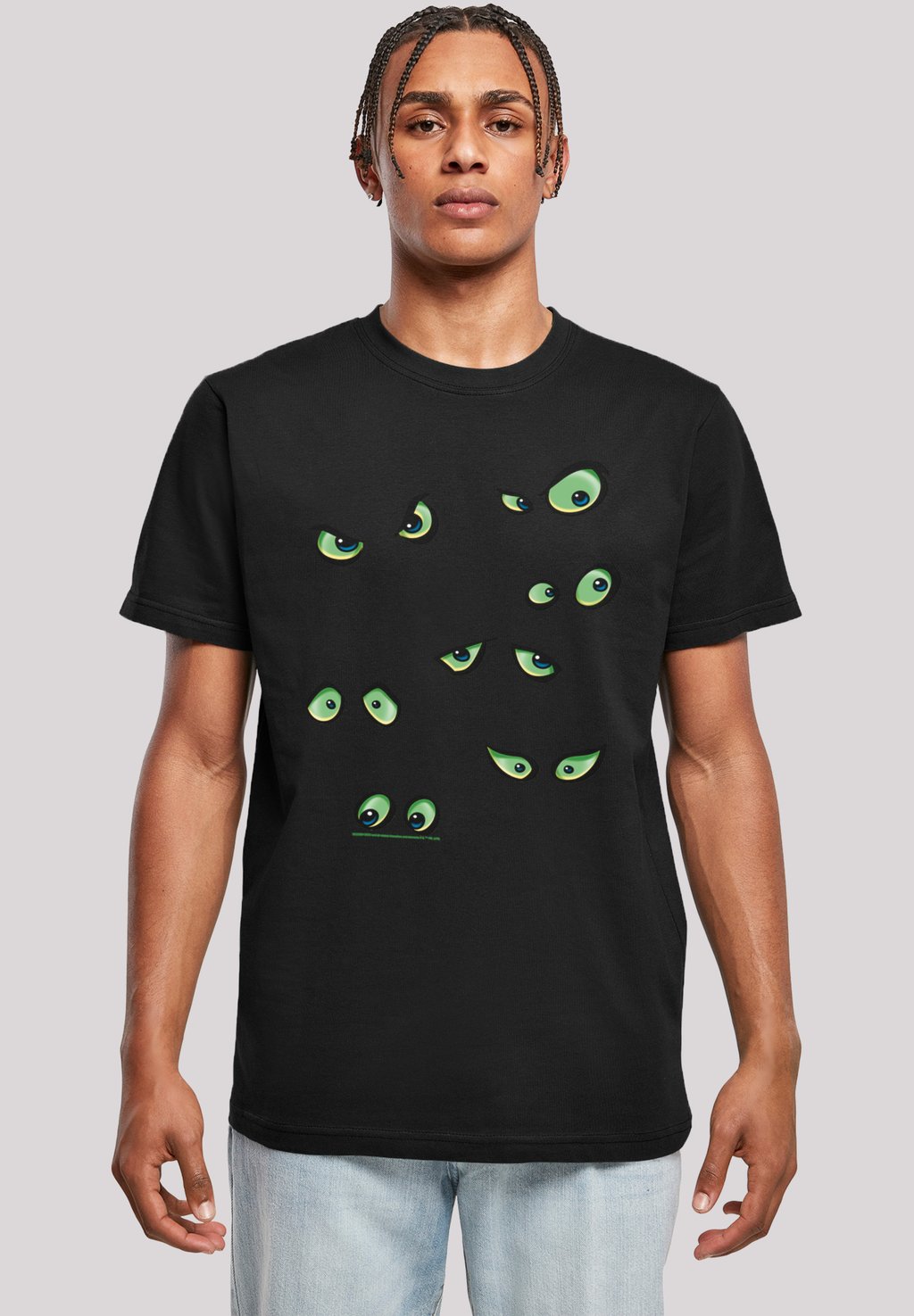 

Футболка с принтом SCOOBY DOO SCARY EYES F4NT4STIC, черный