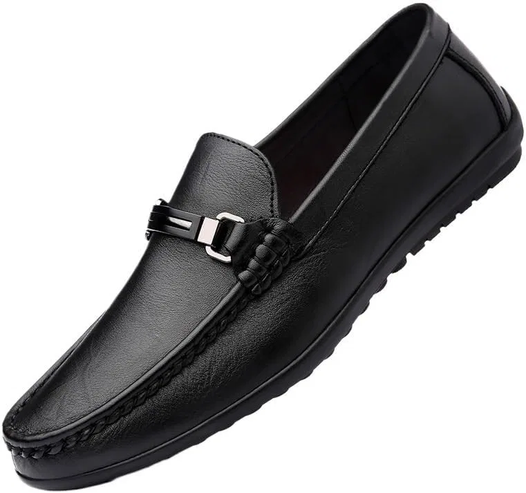 Лоферы кожаные, повседневные, Black UOPYNE