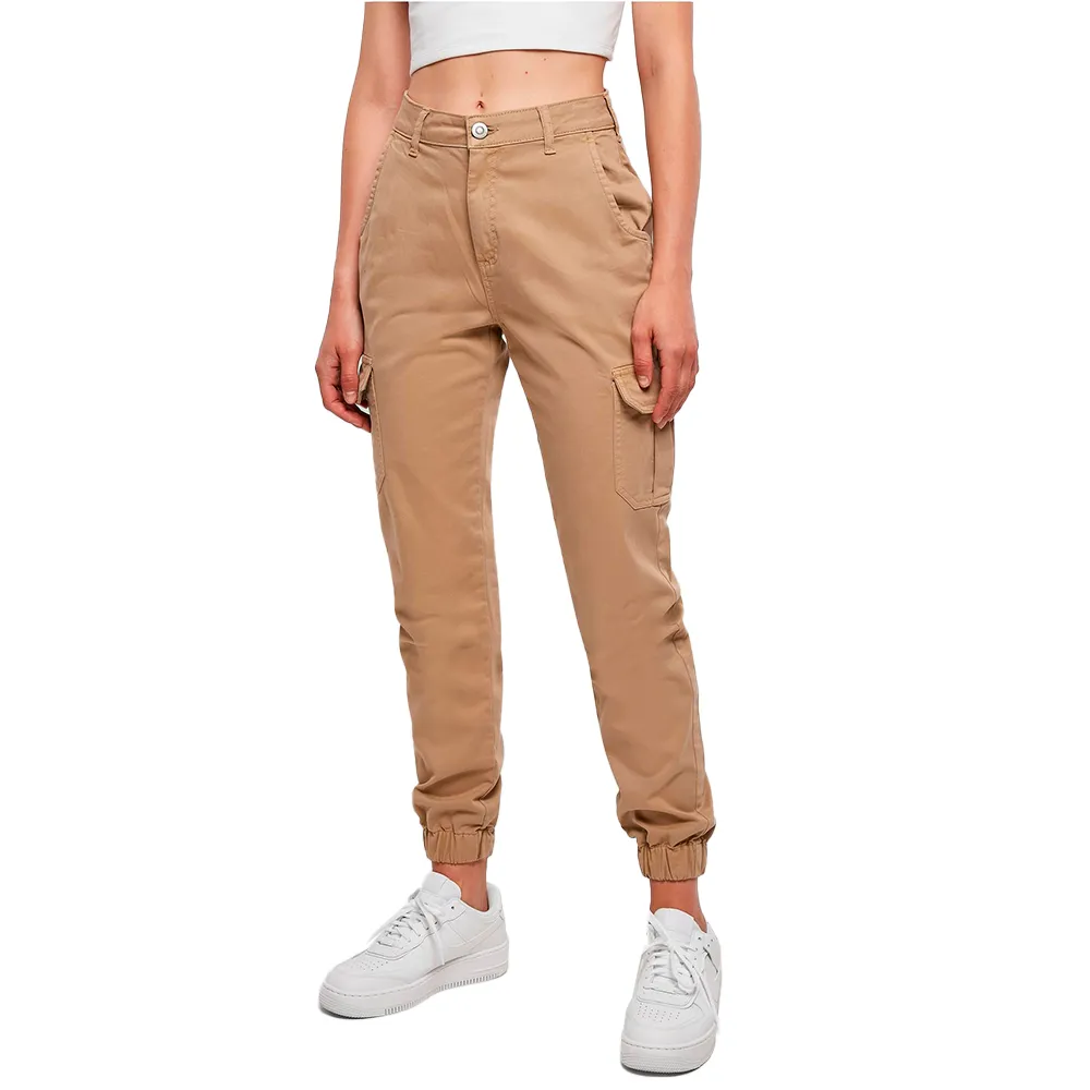 

Брюки карго Urban Classics High Waist, бежевый