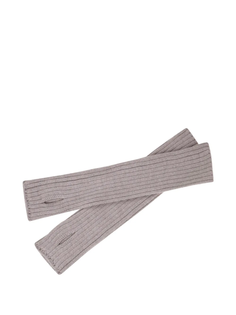 

Шерстяные перчатки в рубчик Zanone, коричневый