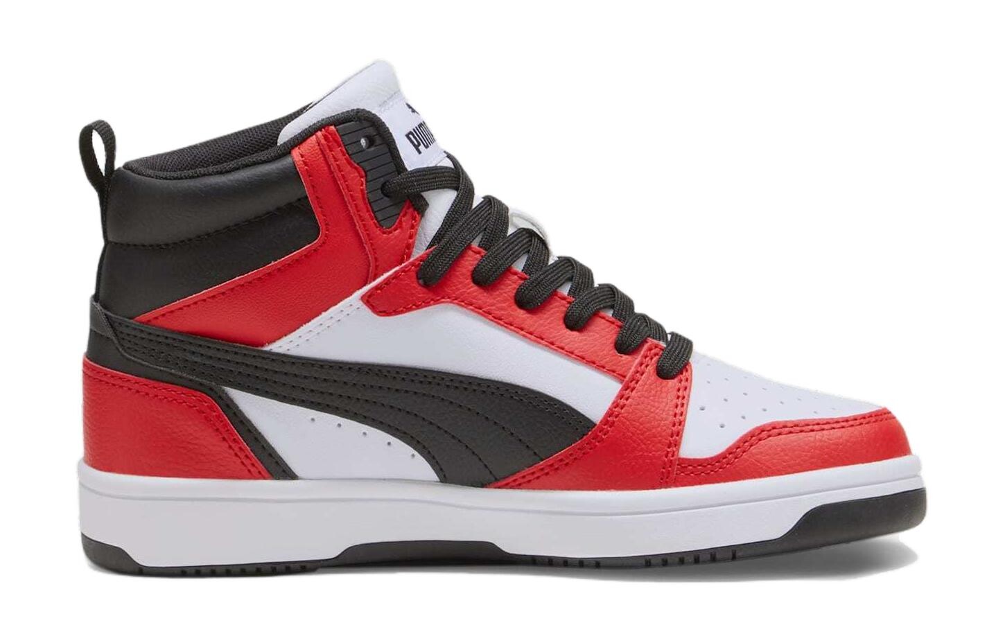 Детские баскетбольные кроссовки GS Puma, темно-красный/белый/черный — фото 2