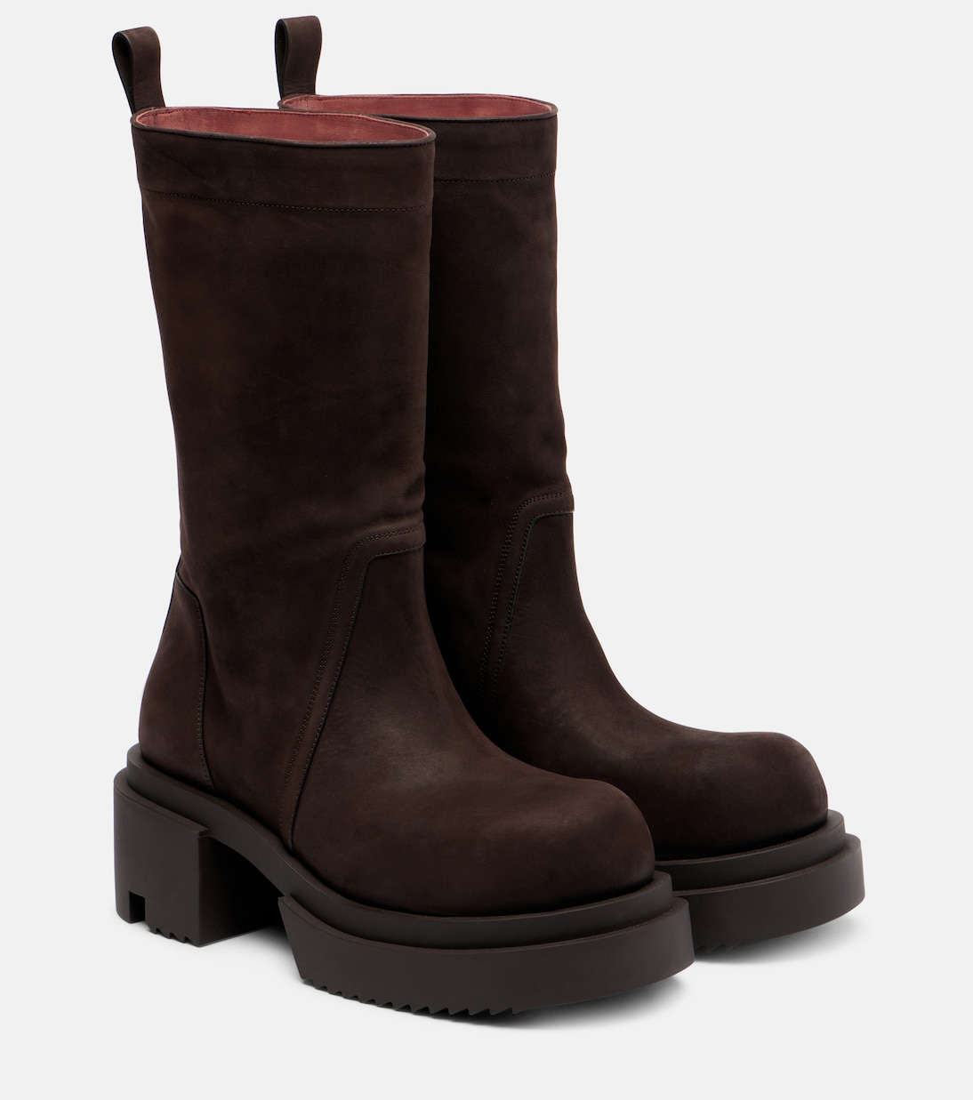 Ботильоны из кожи Bogun Rick Owens, коричневый