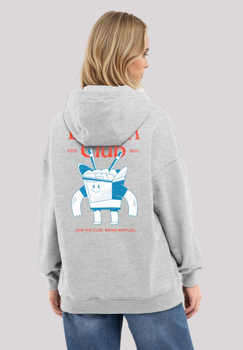 

Толстовка THE BRUNCH CLUB - Hoodie F4NT4STIC, серый