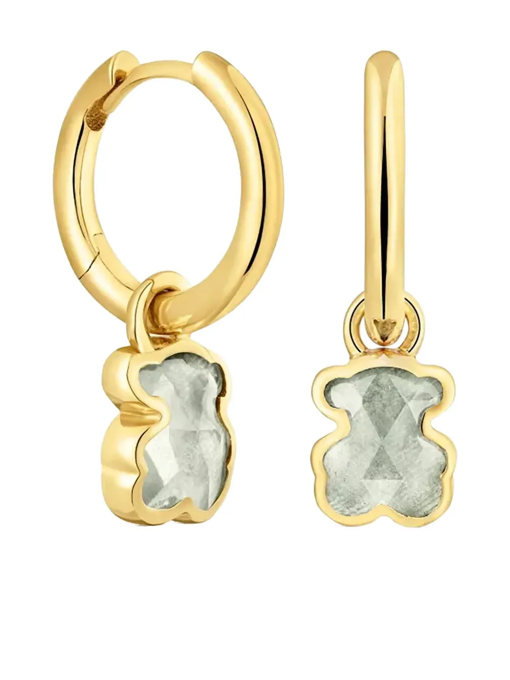 

Серьги с мотивом медведя Tous, золотистый