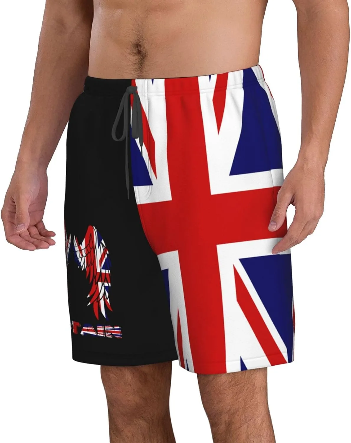 Мужские плавки Wings Britain Flag Board Shorts Swim Trunks Generic, белый — фото 3