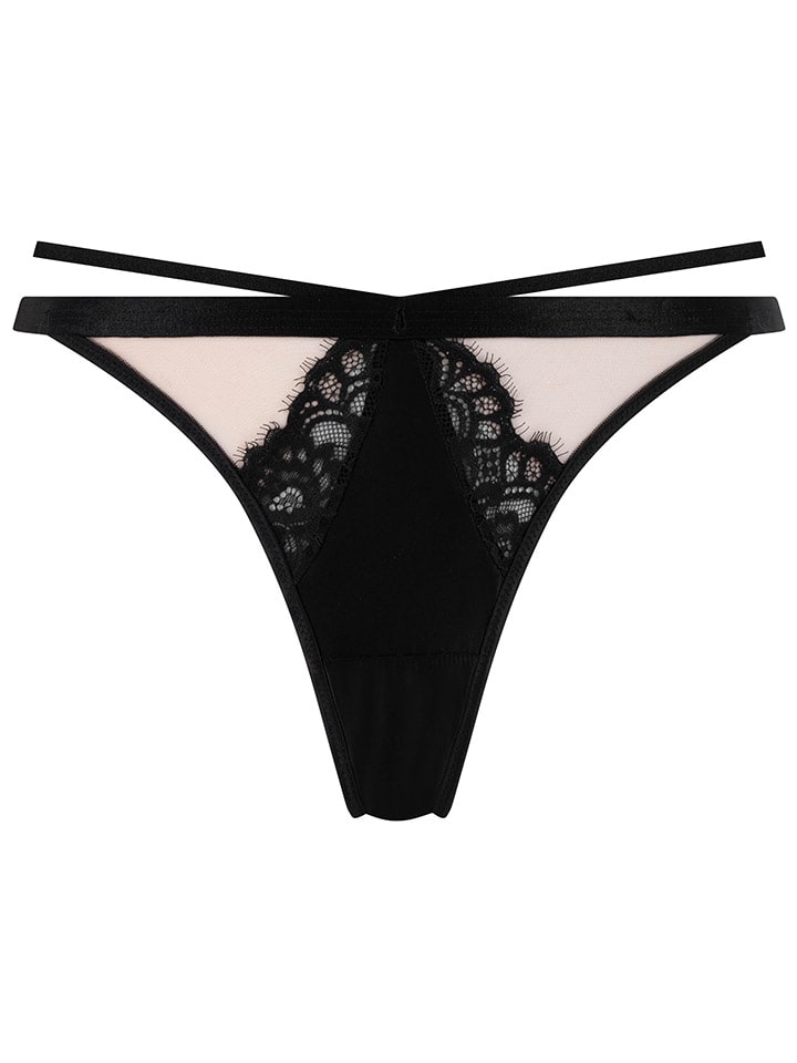 

Стринги Hunkemöller, бежевый/черный