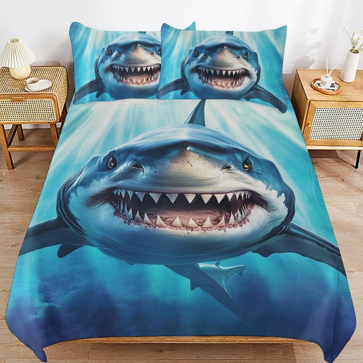 

Комплект постельного белья Shark Twin Queen King