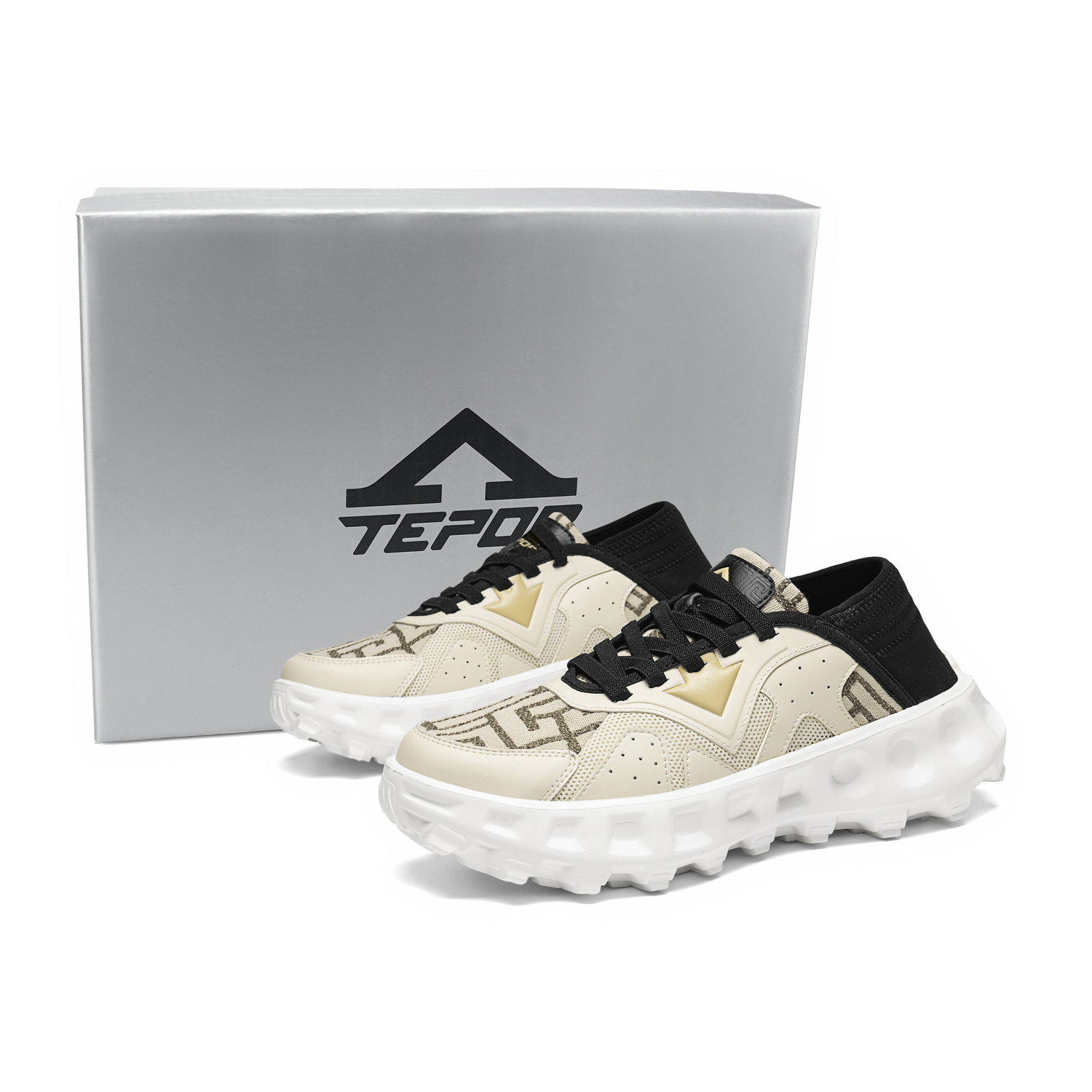 

TEPOR Низкие повседневные кроссовки унисекс бежевые, цвет Beige