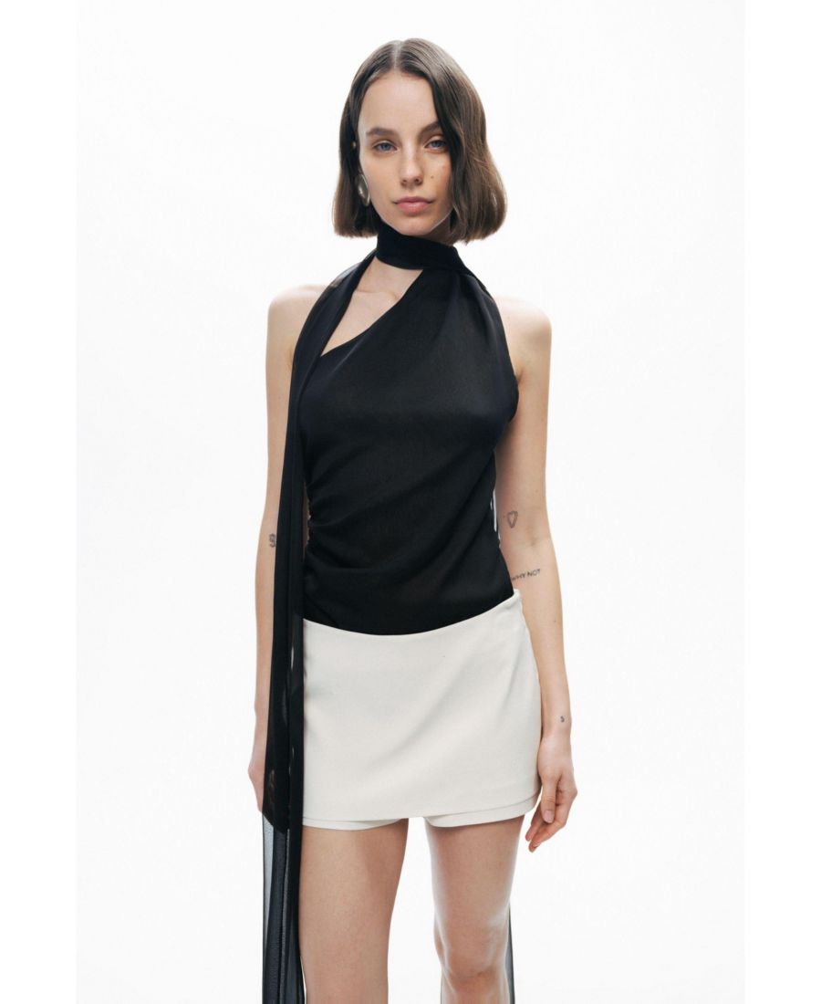 

Женская блузка в стиле шали NOCTURNE, Black