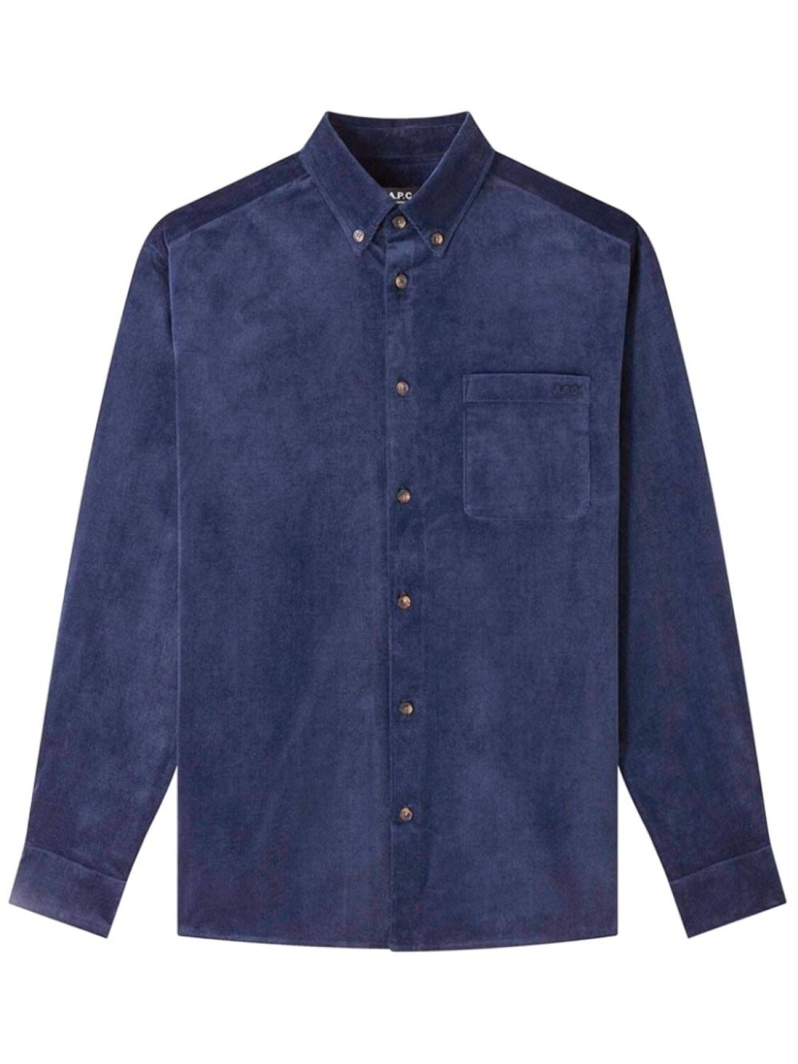

A.P.C. вышитая рубашка, синий