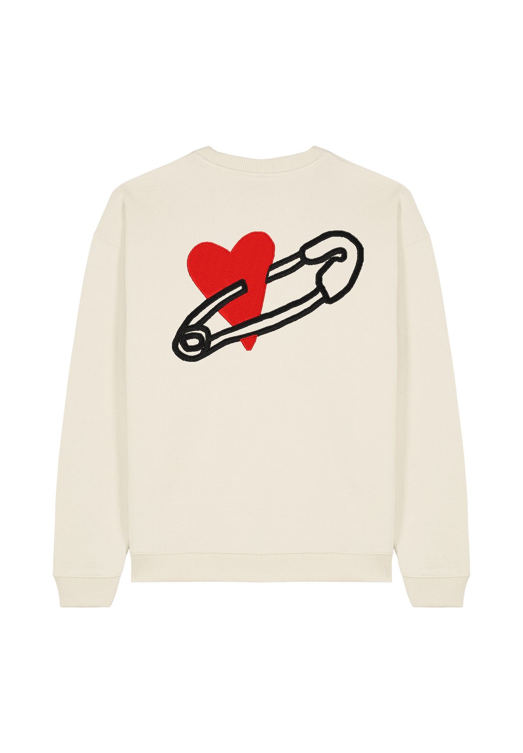 

Толстовка COEUR PINS BACK EMBROIDERY UNISEX Mira Paris, слоновая кость